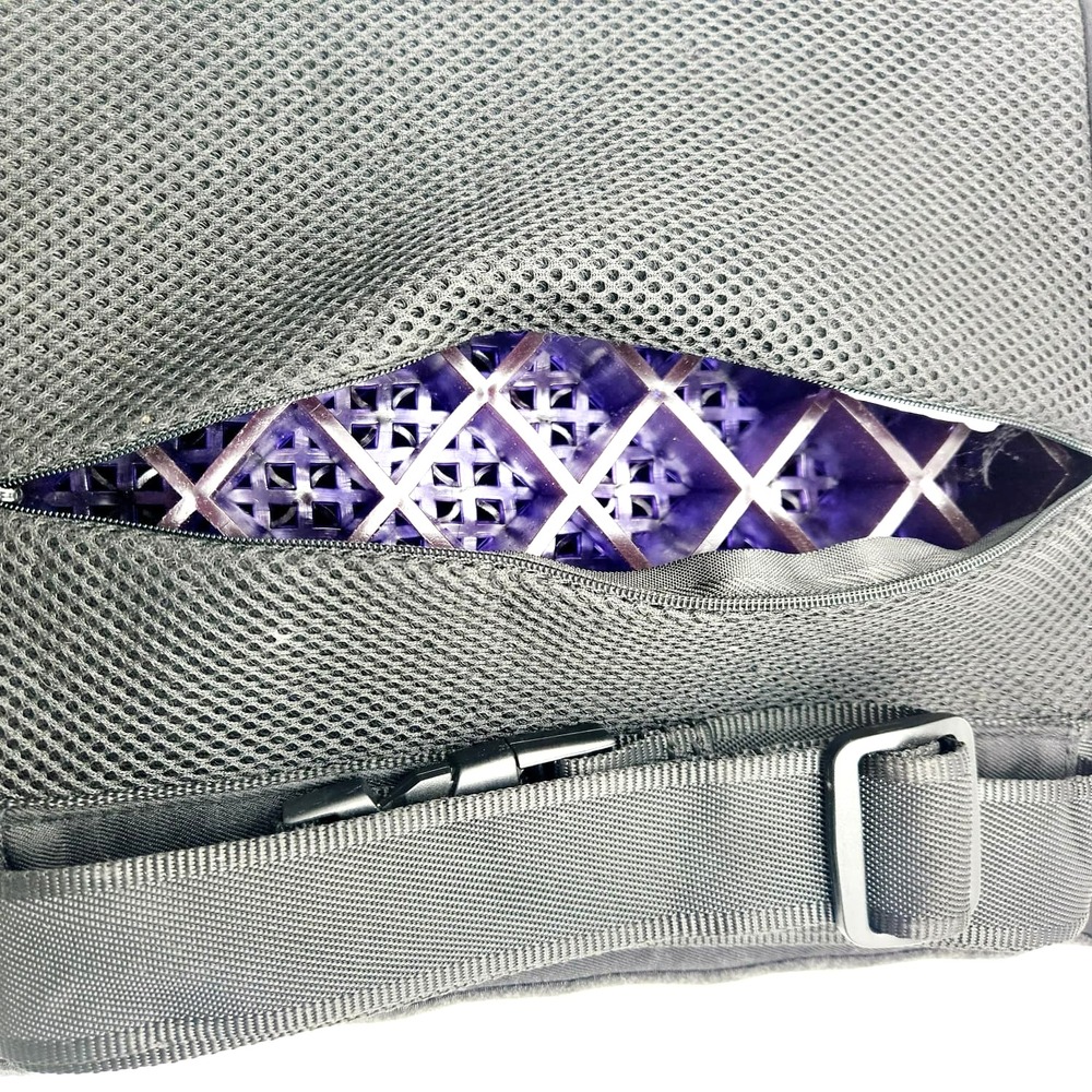 Purple Back Support Cushion – Pressure Reducing Grid for Chairs, Car & Travel - Picture 7 of 7